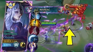 GLOBAL OBSIDIA CRITICAL ATTACK SPEED WTFF DAMAGE 100% ONE HIT MANIAC- mlbb lux