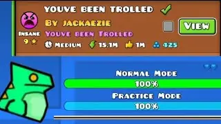 Прохожу geometry dash (Level Trolled )