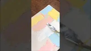 Texture Art | Texture Painting on Canvas 🎨 🖌️ 👩&zwj;🎨  #shorts #artwork #texture