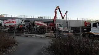 betoni pumppaus.  laajakuva.  s market  jukola