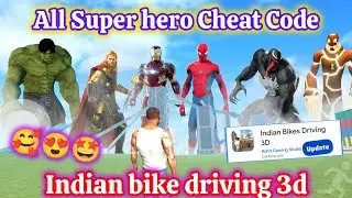 INDIAN Bike Driving 3D With SUPERHERO Cheat Codes Revealed? indian bike driving 3d new Update 🤩
