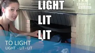 How do we use the irregular verb to light?