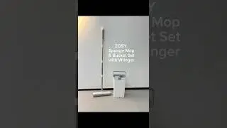 Video of Professional Sponge Mop System: Stainless Steel Handle & Superior Absorption ZY-GL104 #mop