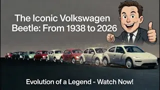The Iconic Volkswagen Beetle Evolution: From 1938 to 2026' with generational icons