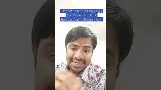 important strategy to clear idbi am exam