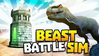 New Tower Defence Update! - Beast Battle Simulator Gameplay - Dinosaur Football Sandbox