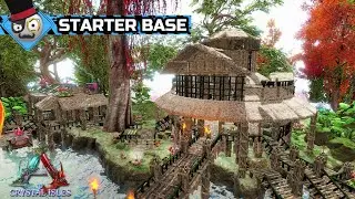 Ark: Survival Evolved - Large House - Starter Base design with Greenhouse (Speed build)