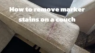 How to remove marker stains on a couch