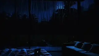 Deep Sleep Tonight 🌧️ Calm Rain in a Dark Cozy Room