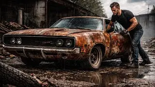 ASMR Car Restoration Full Rebuild of 1969 Dodge Charger R/T from Abandoned Condition to Looking New