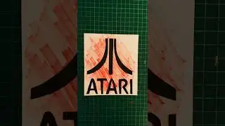 Drawing the Atari logo #art #creative #design #drawing #logodesign #gaming #videogames
