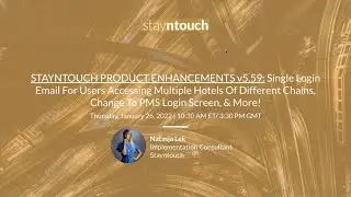Stayntouch Product Enhancements v5.59