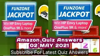 Amazon T20 Cricket Fever Funzone Jackpot Answer Today|2 May 2021 | Daily Quiz Time