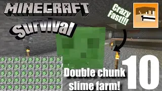 Double Chunk Slime Farm - Minecraft Survival Series Episode #10 | Minecraft 1.15