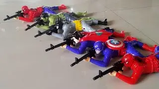 UNBOXING HULK CAPTAIN AMERICA BATMAN SUPERMAN SPIDERMAN BIKER ARMY