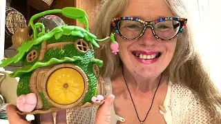 ASMR   Disney Animators littles Collection Tinker Bell fairy home & figures Play set ( soft spoken )