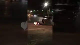 Camaro  Driver Hits Guy at Takeover