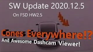 Tesla 3 SW Update 2020.12.5 on FSD HW2.5 - The Construction Cone Update