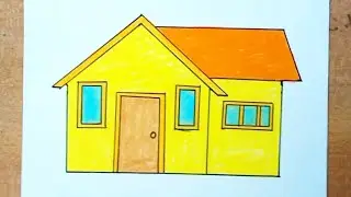 How To Draw a House Very Easy |Drawing House Easy 