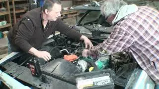76 TA ** Fire Up Engine, First time in 30 years. Part 1-(246)