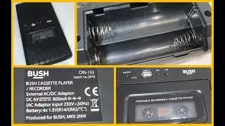 Bush Portable Tape Cassette Recorder With USB CRS-132 Fully Working