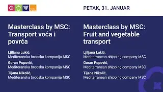 Master class by MSC: Transport of fruit and vegetables