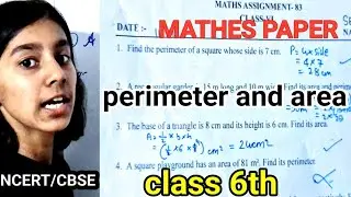 Perimeter and area class 6th || class 6th perimeter and area || marhes || #class6 #perimeter #gkquiz