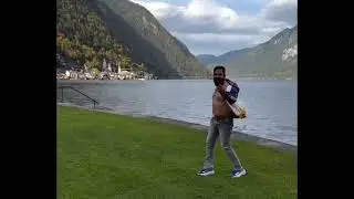 raja gujjar dancing near lake in Switzerland new meme template