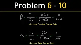 BJT Problems | Problem 6.6 - 6.10