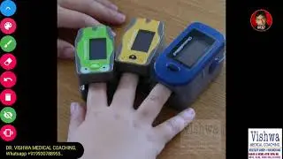 Which finger is the best for taking pulse oximetry readings. Shared by DR. VISHWA MEDICAL COACHING