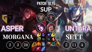 GEN Asper Morgana vs Untara Sett Sup - KR Patch 10.15