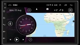 How to change the theme of the car radio interface
