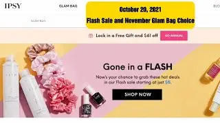 Ipsy Flash Sale for October & November Glam Bag Choice 2021 #Ipsy #IpsyPrettyWicked #November2021