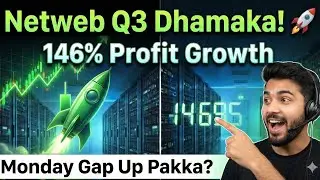 Netweb Tech Q3 Result: 146% Profit Growth! 🚀 Monday Gap Up Pakka❓Share Analysis🤔