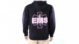 Emergency Stuff.com - EMS Pink Ribbon Hooded Sweatshirt - www.OnlineProductVids.com