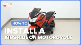 How to Install the 12V Kids Ride On Motorcycle Electric Motor Bike | TY327786 #costway #howto