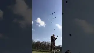 11 ball cascade pattern attempt)