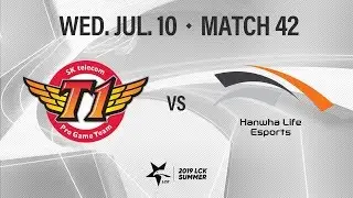 SKT vs HLE | Match42 H/L 07.10 | 2019 LCK Summer