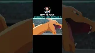 Leon vs Alain | Charizard vs Mega Charizard X 🔥#shorts #pokemon