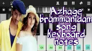 Azhage brammanidam song | Dhanush | Deva | Devadaiyai kanden | Keyboard notes | Wifi Musicz