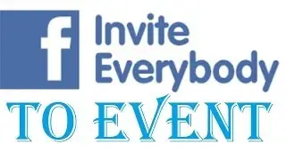 Invite all friends to facebook event