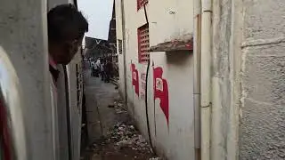 12615 Grand Trunk Express | Crossing at Chennai Fort railway station 