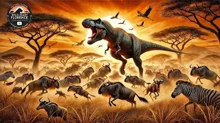 When T. Rex Roams the Savannah: Prehistoric Giants Meet Modern Wildlife
