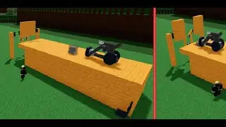 A Robot pushing a rock to open the door using pressure plate in Build A Boat For Treasure |BABFT|