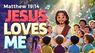 Jesus Loves Me 🎵 | Christian Kids Song | Bible Song for Children | Matthew 19:14