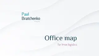 Comapny office map animation