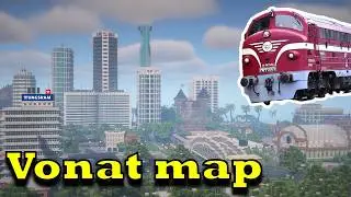Minecraft Vonat map 1.4 - F6-os vonal bemutatása felgyorsítva!