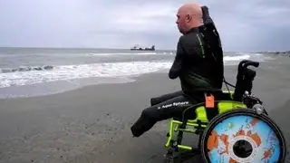 Quadruple amputee prepares to swim Bering Strait
