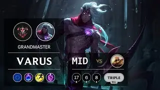 Varus Mid vs Azir - EUW Grandmaster Patch 10.2