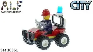 Lego City 30361 Fire ATV Speed Build